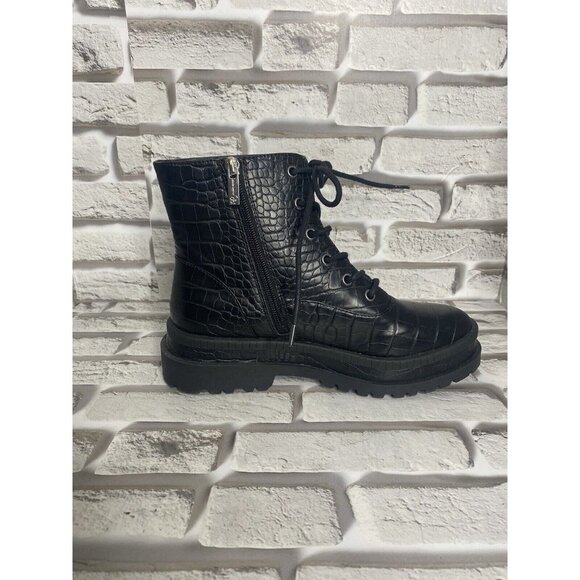 Jessica Simpson Womens Enita Combat Ankle Boot in Black Size 7M‎ - Picture 3 of 9